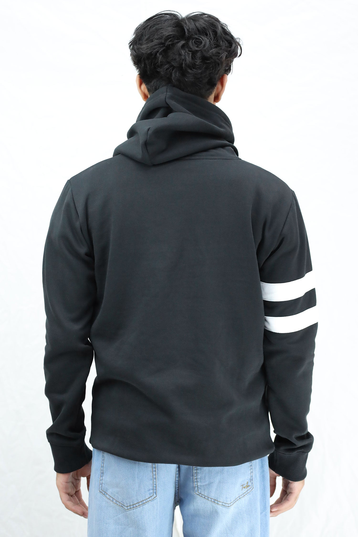 Turbo Elbow Panel Stripe Fleece Hoodie