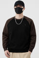 Rph Lren Raglan Pullover Round Neck Imported Men's Sweatshirt In Black