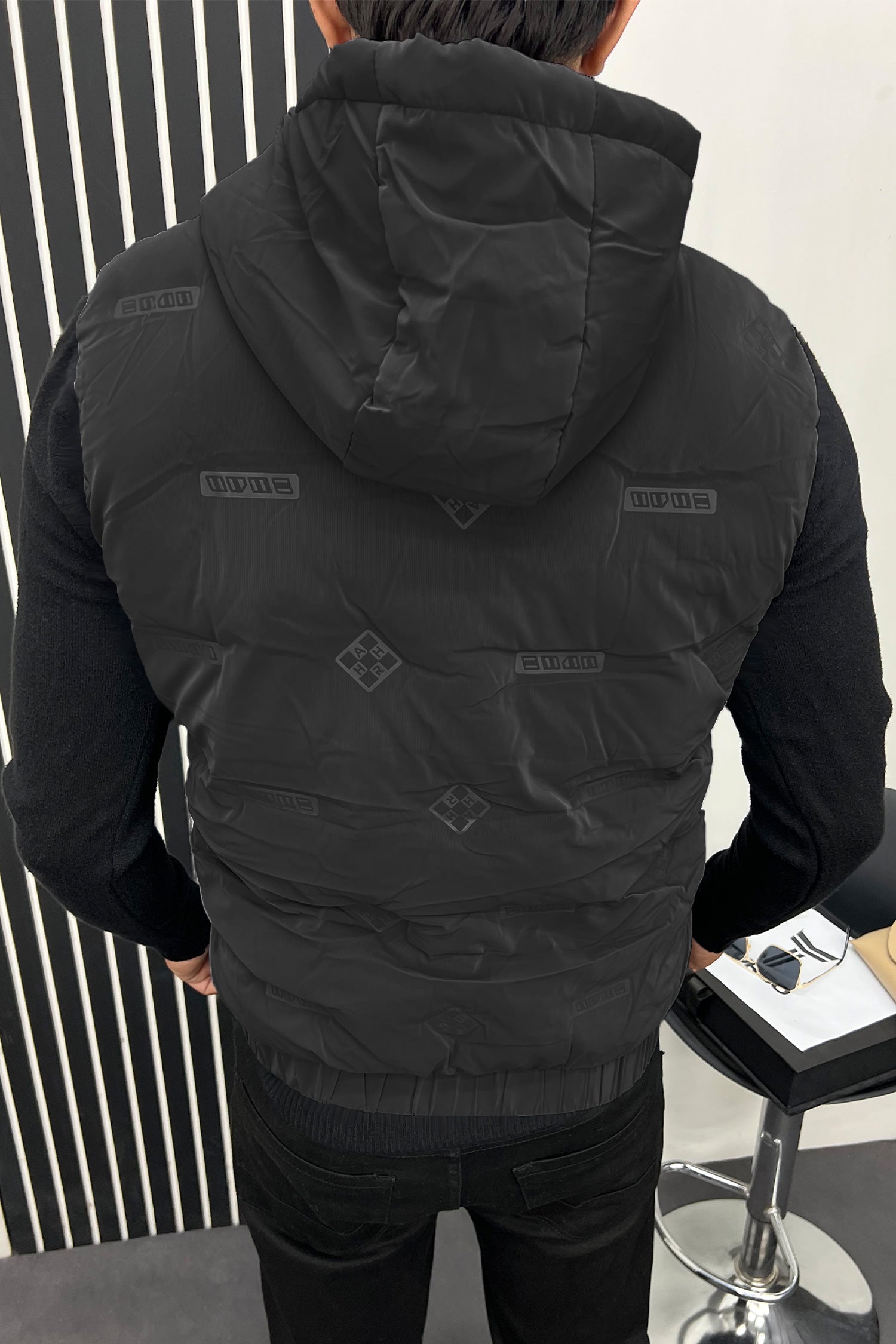 All Over Logo Imported Men's Gilet