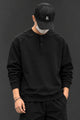 Turbo Ban Style Button Placket Imported Men's Sweatshirt