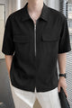 Turbo Long Zip Style Men's Polo T-Shirt