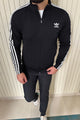 Adds 3-Stripes Signature Men Zipper Upper In Black
