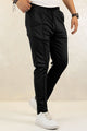 Turbo Fashion Smart Slim Fit Trouser In Black