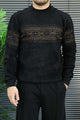 Nordic Pullover Pattern Imported Round Neck Rabbit Wool Men's Sweater