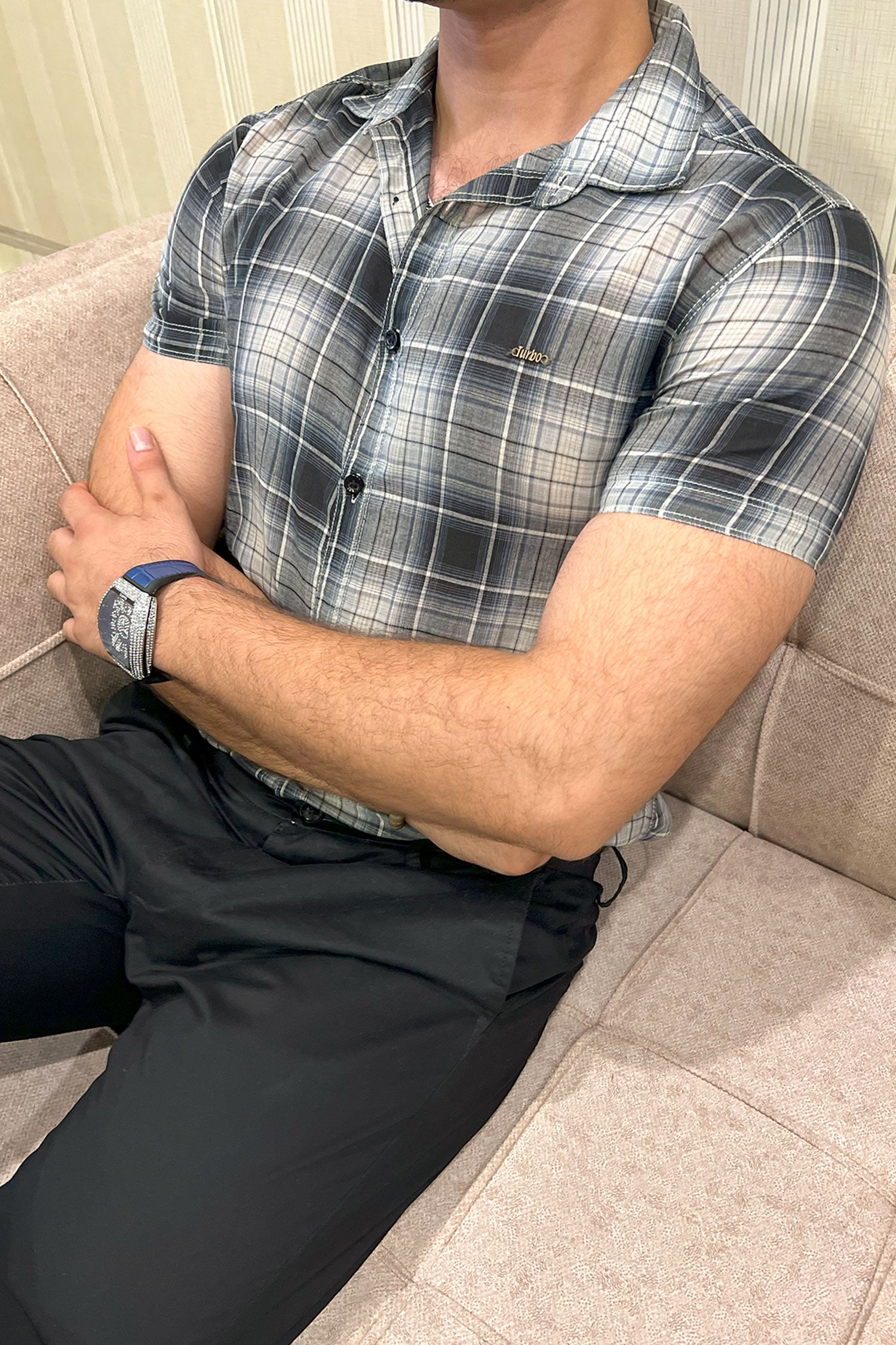 Turbo Classic Pattern Comfort Casual Shirt