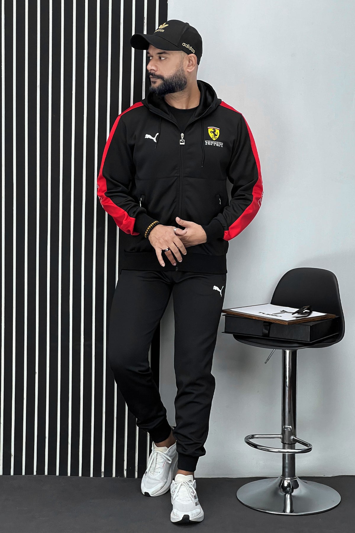 Ferrari x Pma Sportswear Men Zipper Tracksuit