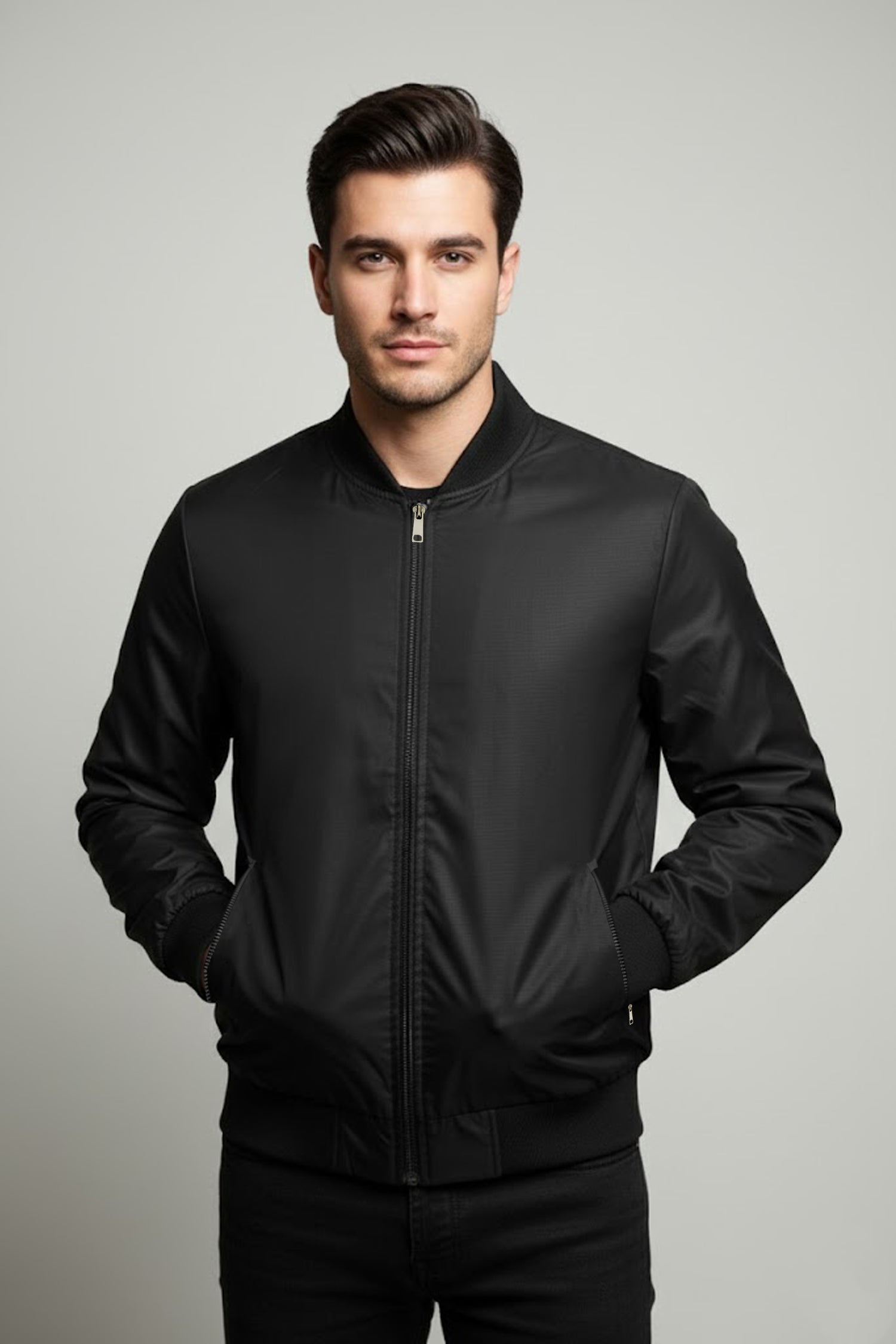 Elegant Plain Ribbed Imported Light Weight Jacket