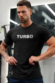 Turbo 'The Running Club' Performance Dry-Fit Tee In Black