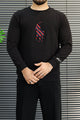 Plo Rph Lren Heritage Round Neck Men's Sweatshirt In Black