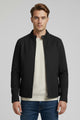 Warm Core Imported Suede Leather Jacket In Black