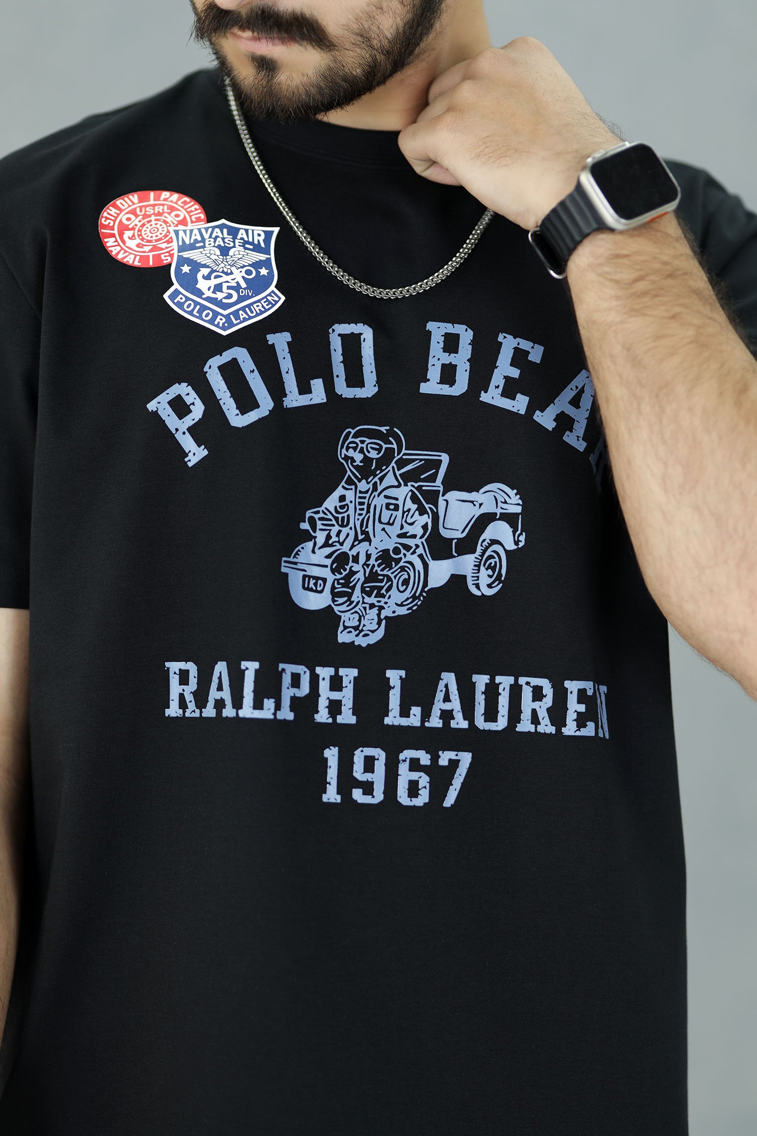 Rph Lren Polo Bear 1967 Imported Round Neck T-Shirt