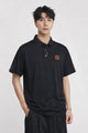 Hrms Orange Accent Logo Style Men's Polo Shirt
