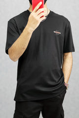 Cool Comfort Imported Round Neck T-Shirt In Black