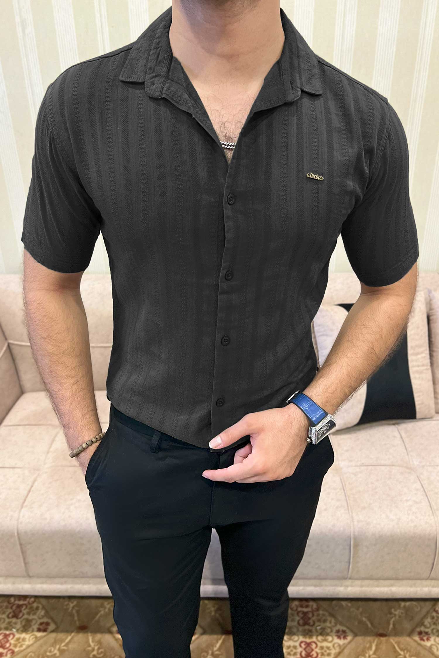 Turbo Endless Cool Embossed Casual Shirt