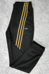 Turbo Diagonal Stripes Men Zipper Tracksuit In Black