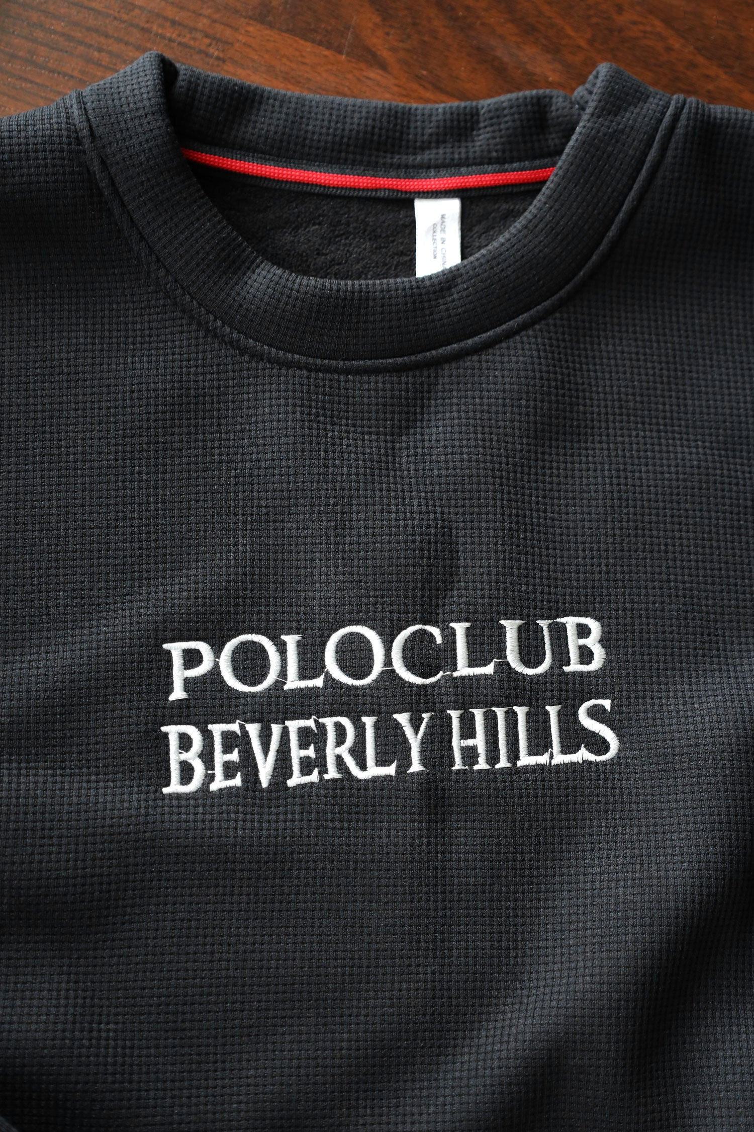 Polo Club Round Neck Imported Men's Sweatshirt In Black