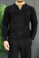 High-End Rabbit Hair Blended Imported Round Neck Rabbit Wool Men's Sweater
