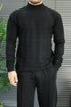 Turbo Geometric Pattern Imported Men's Sweater