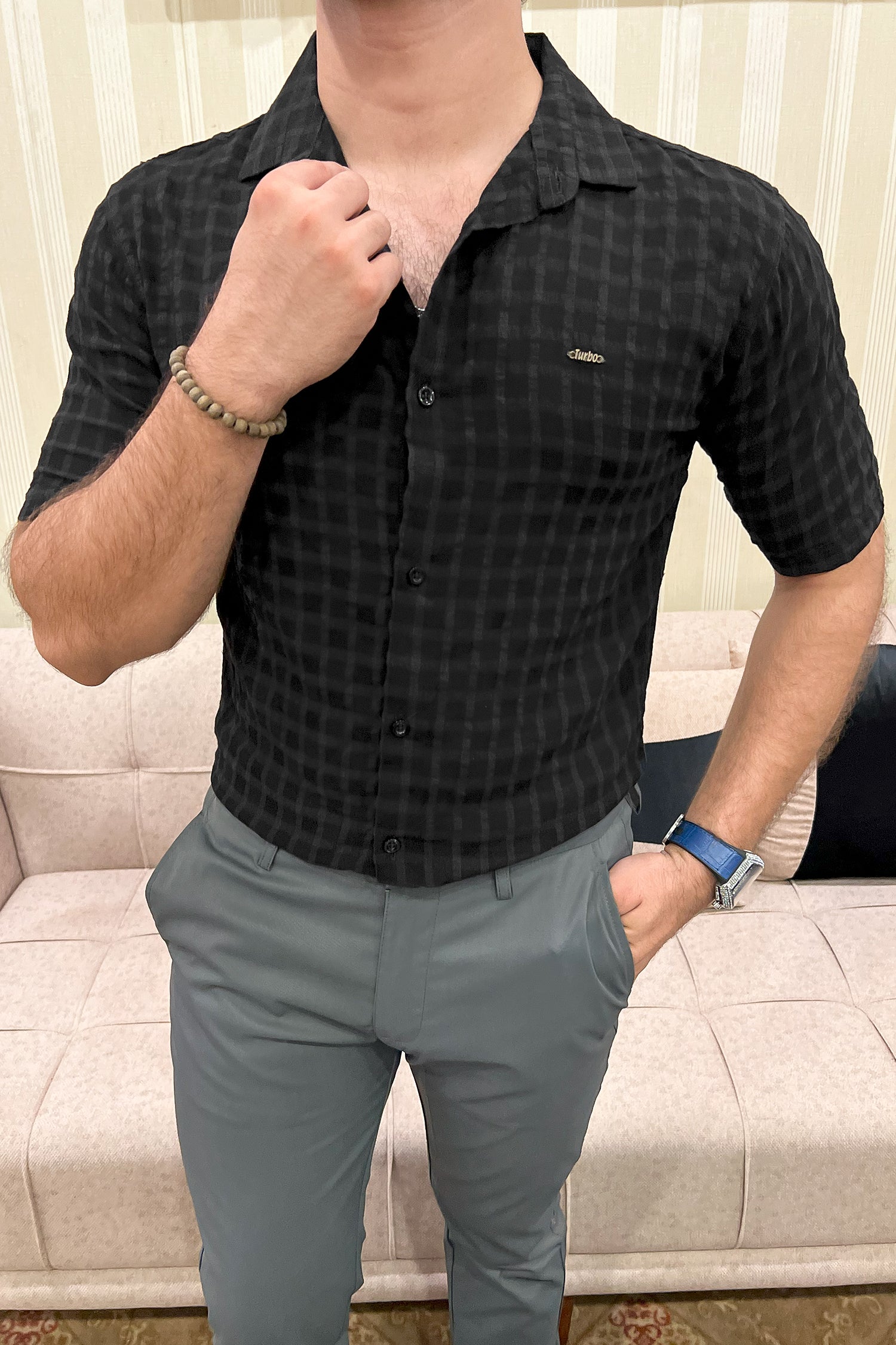 Turbo Premium Lightweight Half Sleeve Casual Shirt