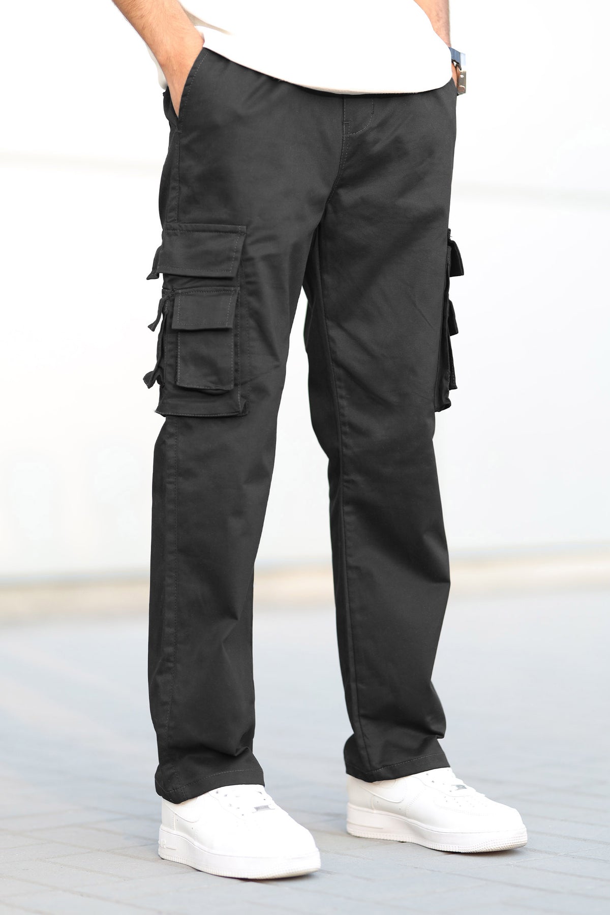 Turbo Hypemode Imp Cotton Cargo Trouser In Black