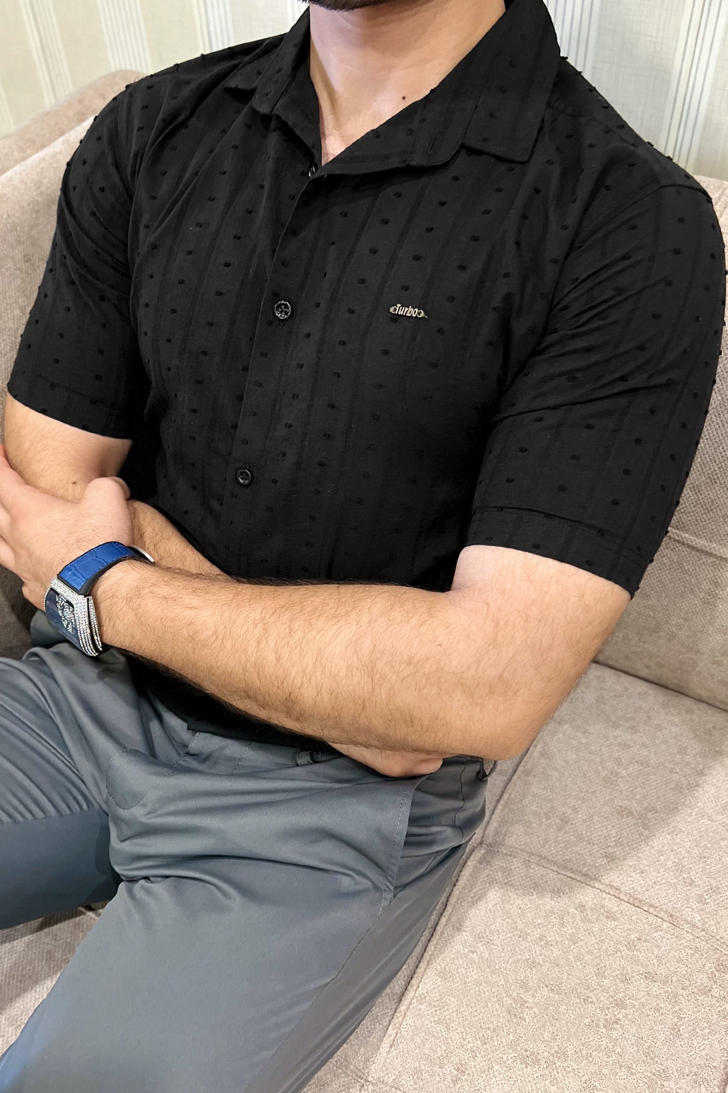 Turbo Puff Clasic Thread Casual Shirt