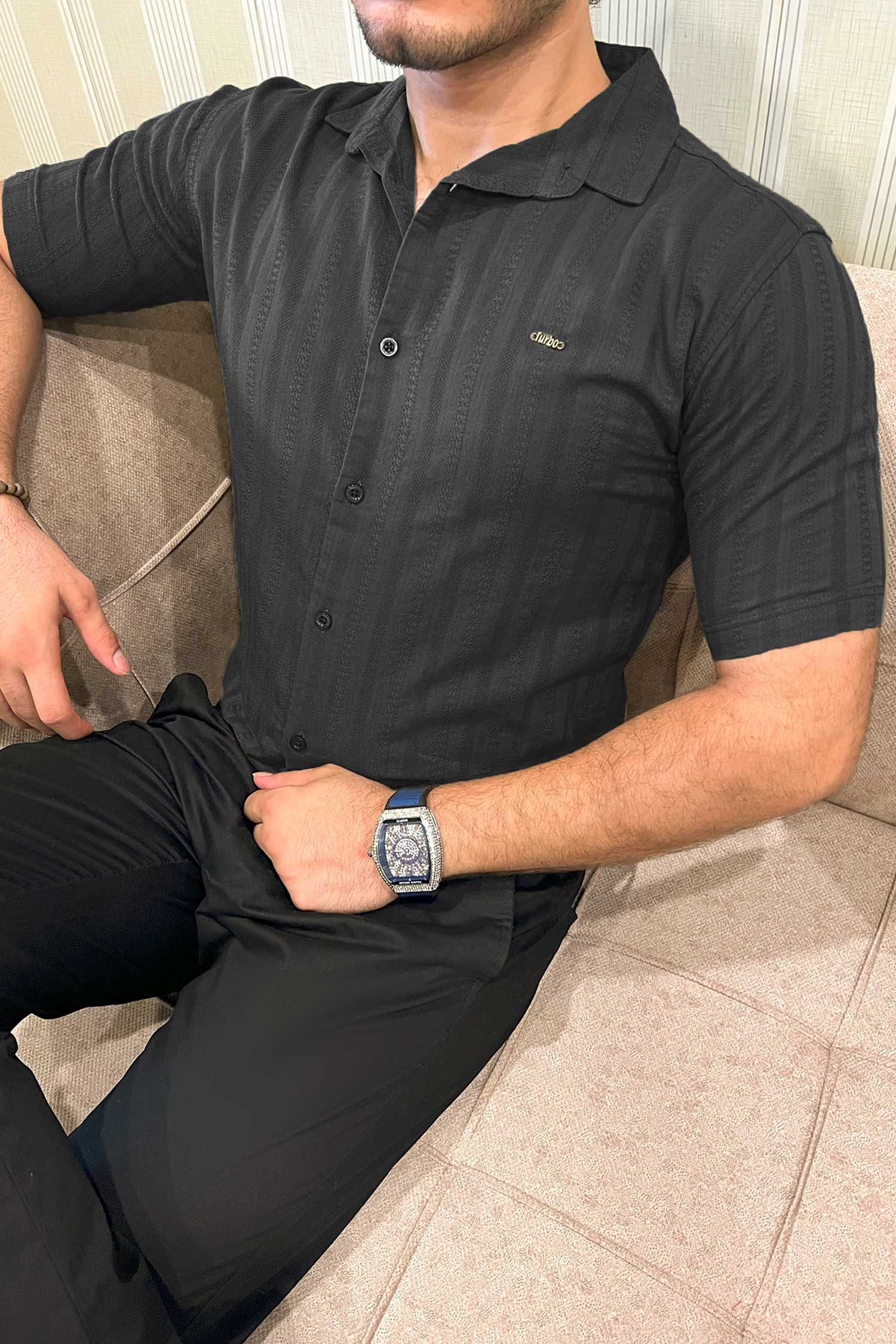 Turbo Endless Cool Embossed Casual Shirt