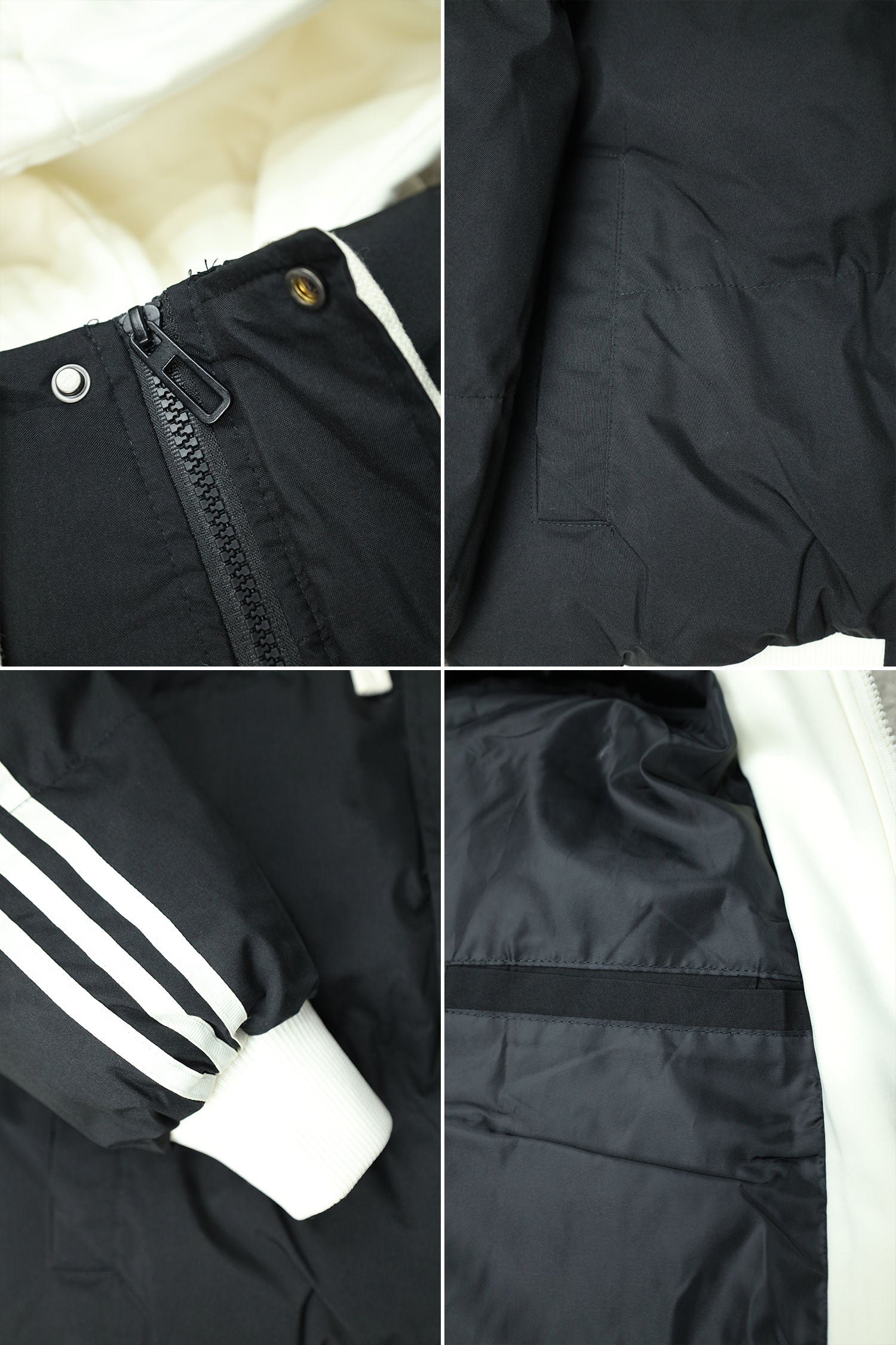 Panel Stripes Dual Zip Hooded Over-Sized Imported Puffer Jacket