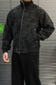 Men's Affordable Sweat Suede Leather Jacket In Black