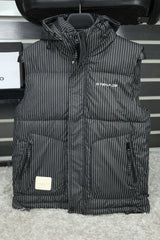 Grenade Lining Pattern Quilted Imported Men's Gilet in Black