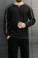 Turbo Minimal Piping Imported Round Neck Men's Sweatshirt