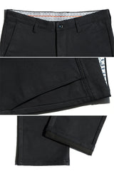 Your Choice Classic Slim fit Cotton Pant In Black