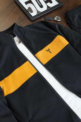 Turbo TrainFit Panel Mock Neck Zipper Tracksuit