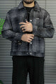 Outerwear Tweed Checkered Imported Men's Wool Jacket