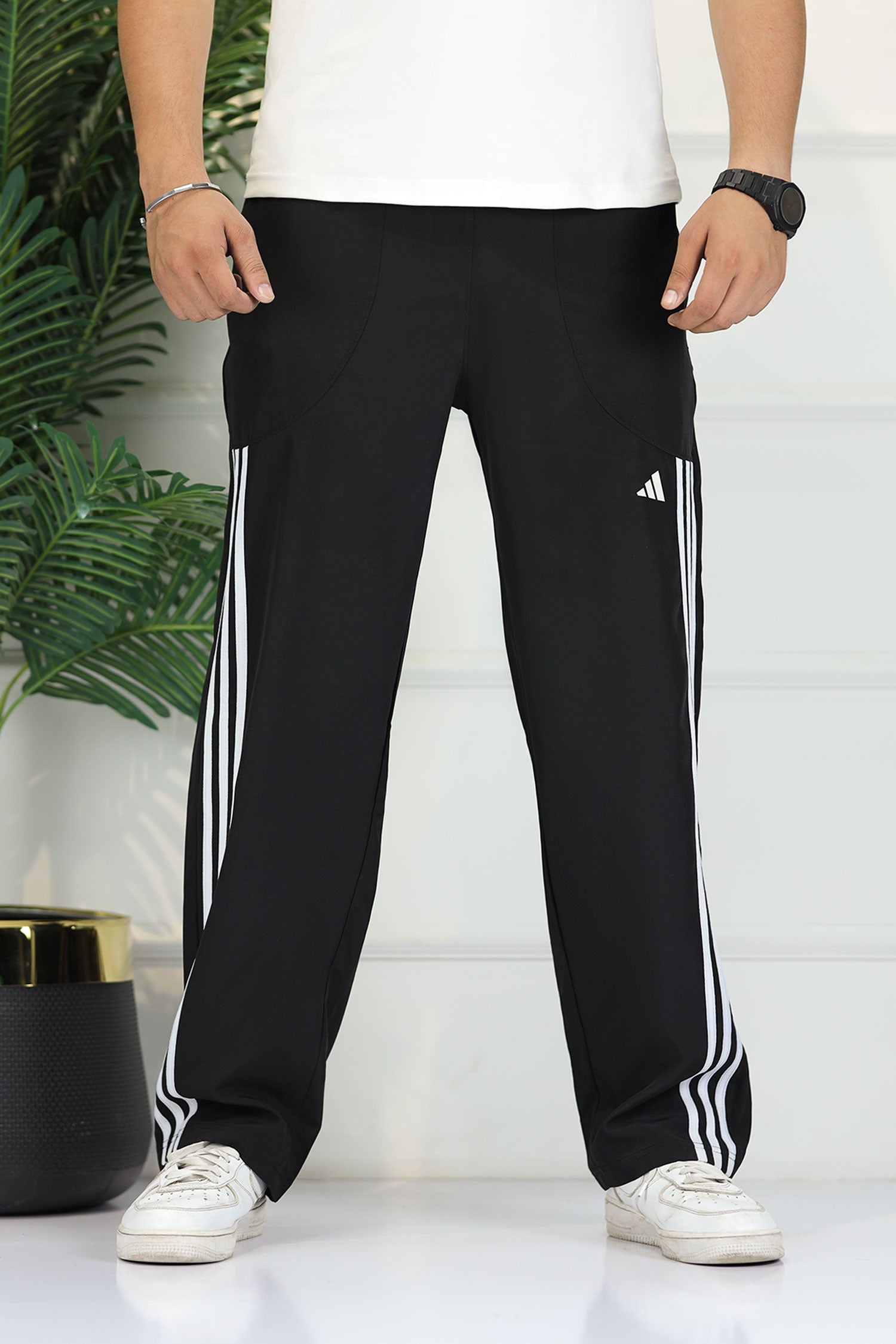 Adidas Micro-Tech Half Stripes Loose Bottom Trouser