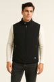 Diamond Quilted Heritage Vest Imported Men's Gilet In Black