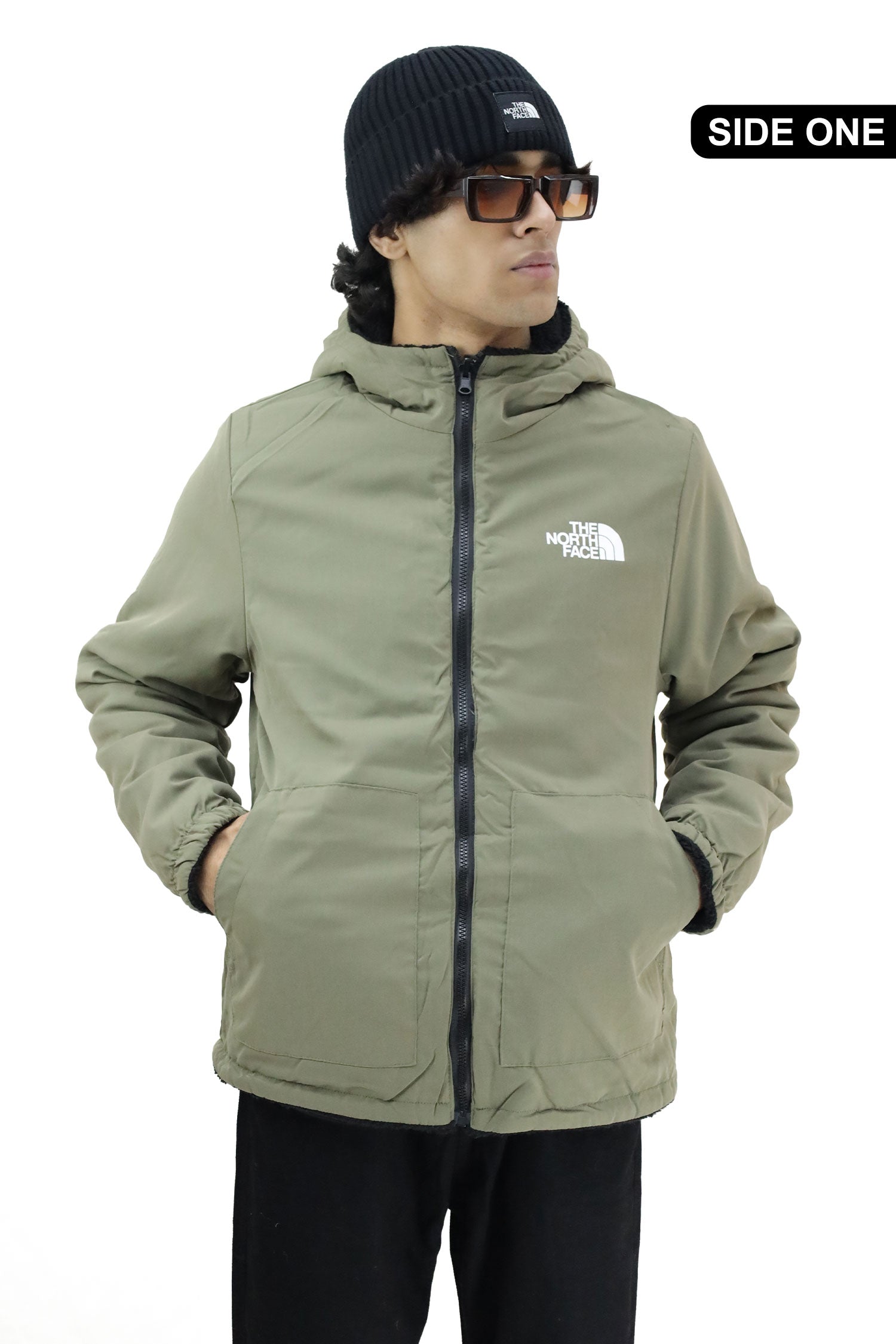 The Nrth Fce Sherpa Double Sided Imported Puffer Jacket