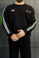 Adds x Mercds-Amg F1 Series Round Neck Men's Sweatshirt In Black