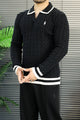 Polo Tricote Collar Imported Men's Sweater