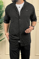 Turbo Premium Lightweight Half Sleeve Casual Shirt In Black