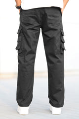 Turbo Hypemode Imp Cotton Cargo Trouser In Black