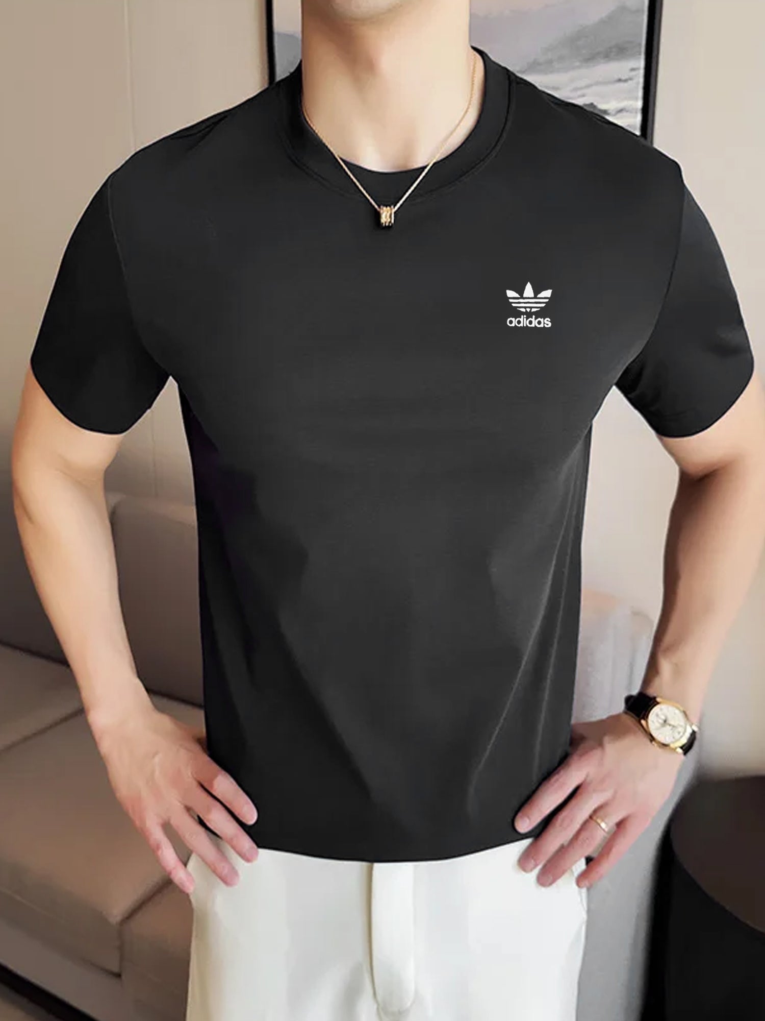 Adds AdiColor Signature Crew Neck Tee