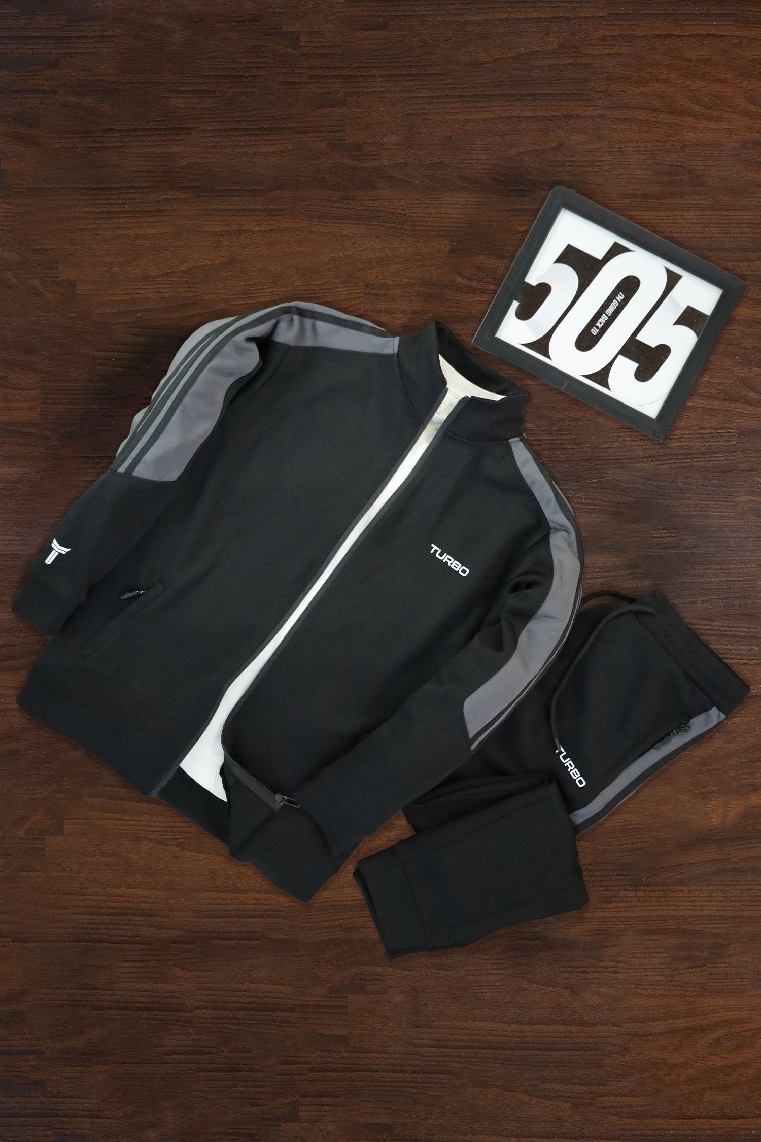 Turbo 3 Stripe Slim-Fit Full Zipper Style Tracksuit