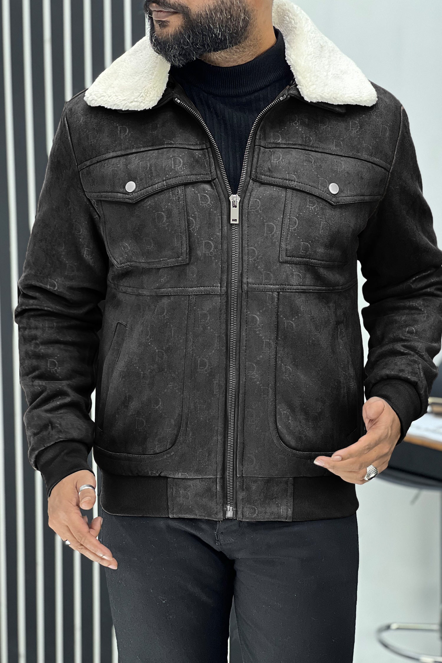 Dor Classic Men's Suede Jacket