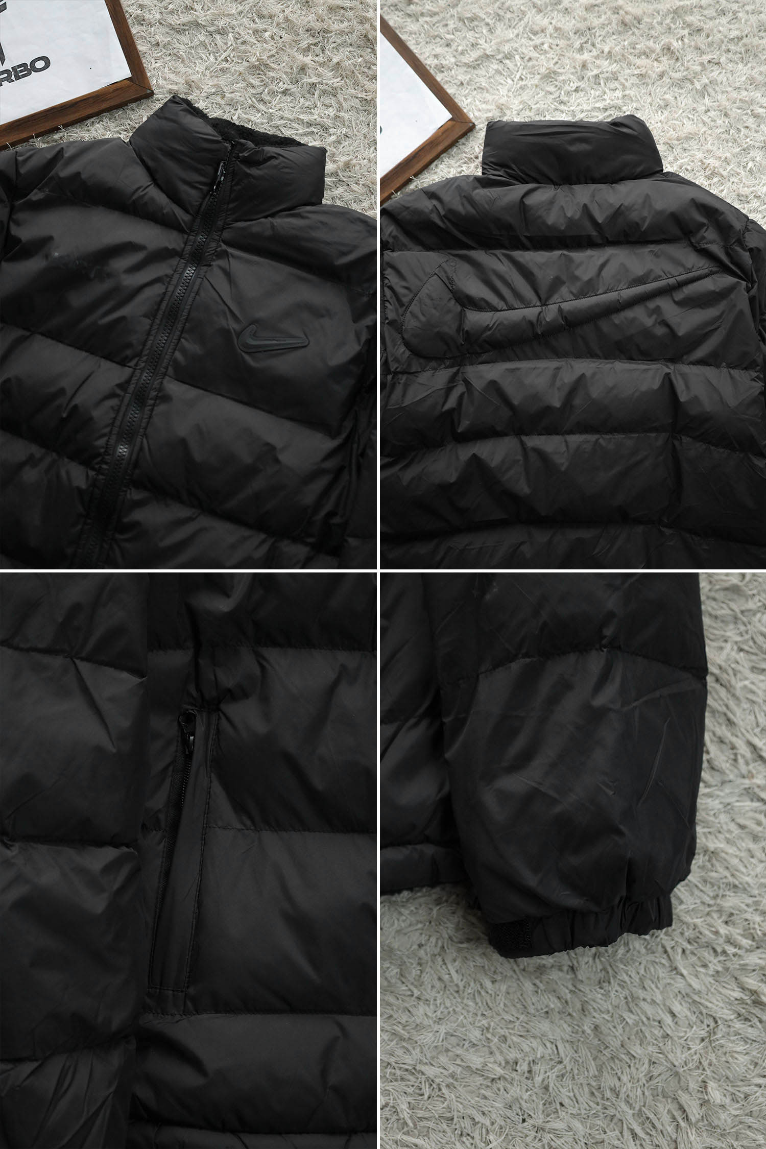 Nke Icon Inside Sherpa Double Sided Imported Puffer Jacket