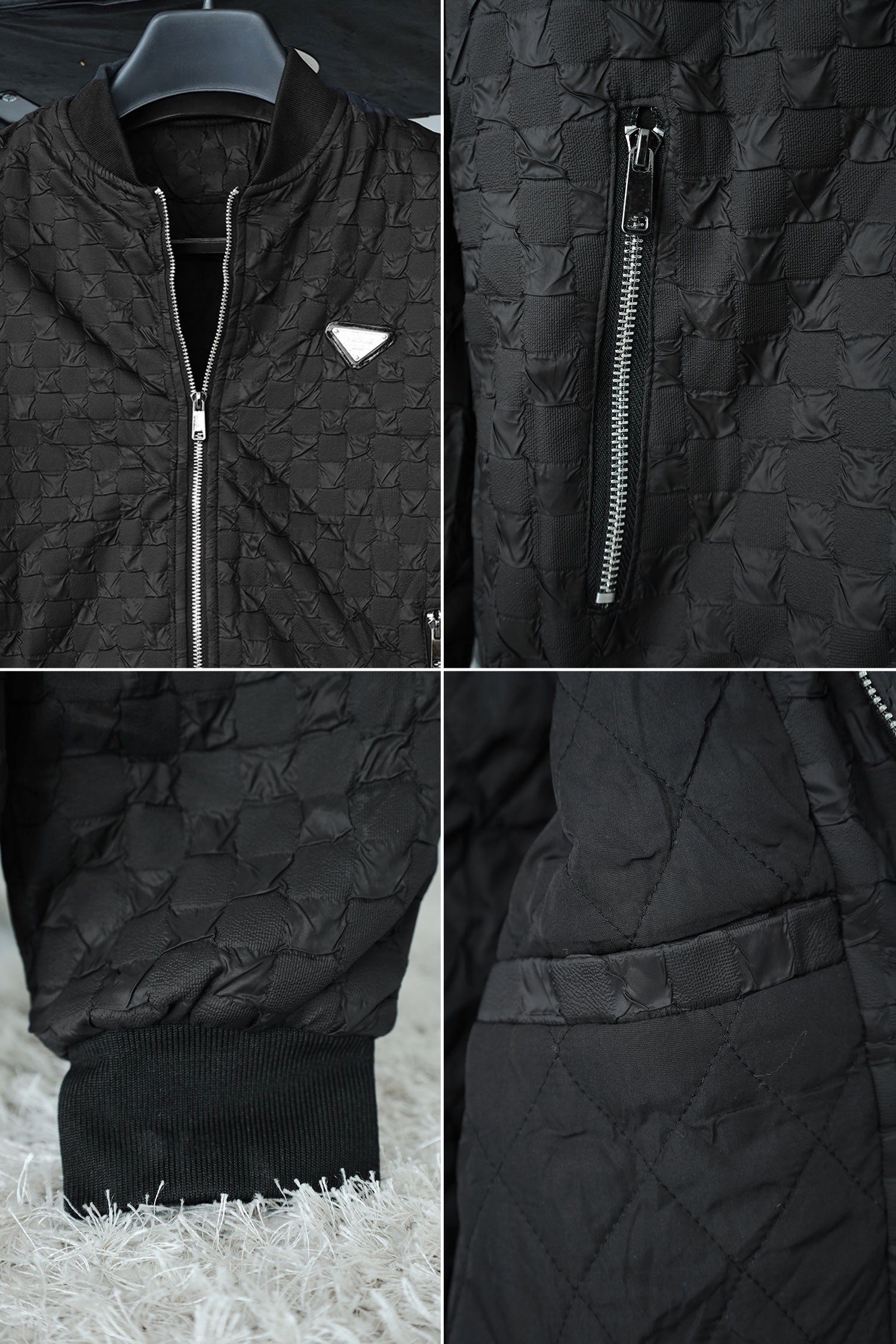 Pattern Embossed Men's Imported Light Weight Jacket