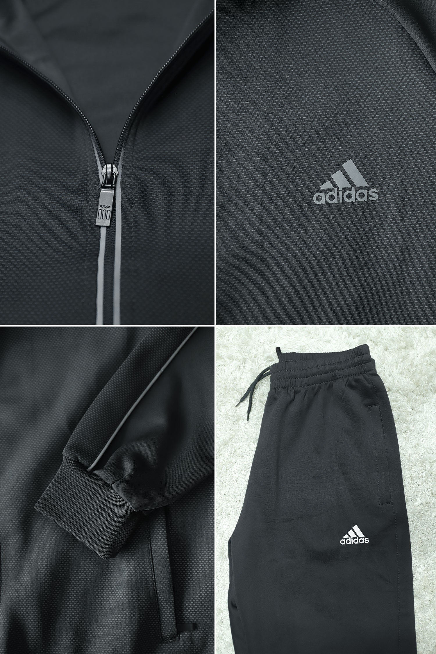 Adds Contrast Pattern Sportswear Men Zipper Tracksuit