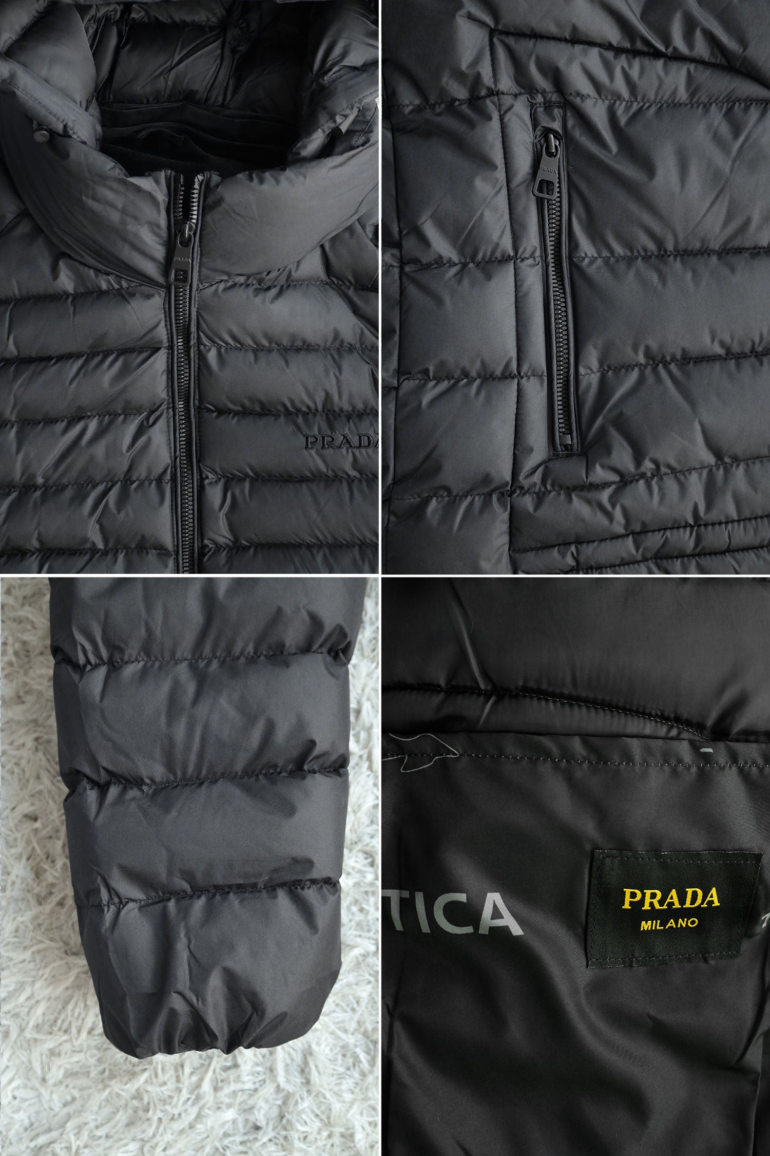 Prda Padded Motif Imported Puffer Jacket