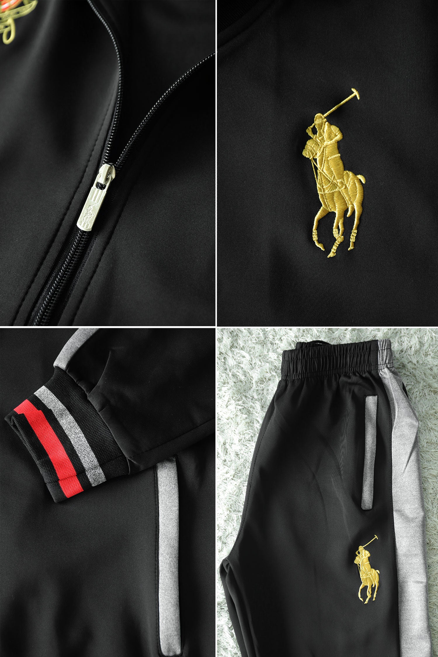 Rph Lurn Polo Sportswear Men Zipper Tracksuit