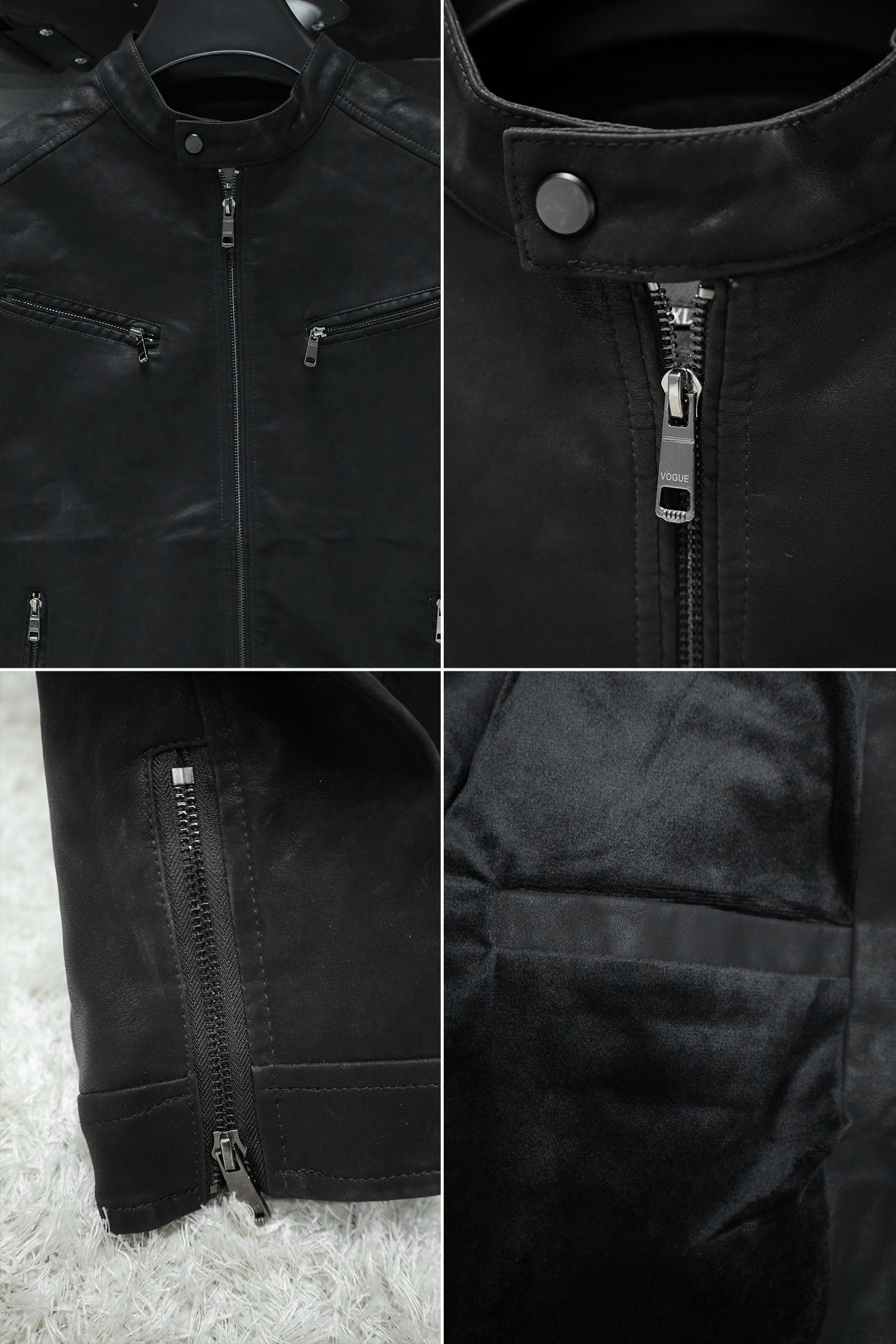 Self Shaded Men's Imported Suede Leather Jacket