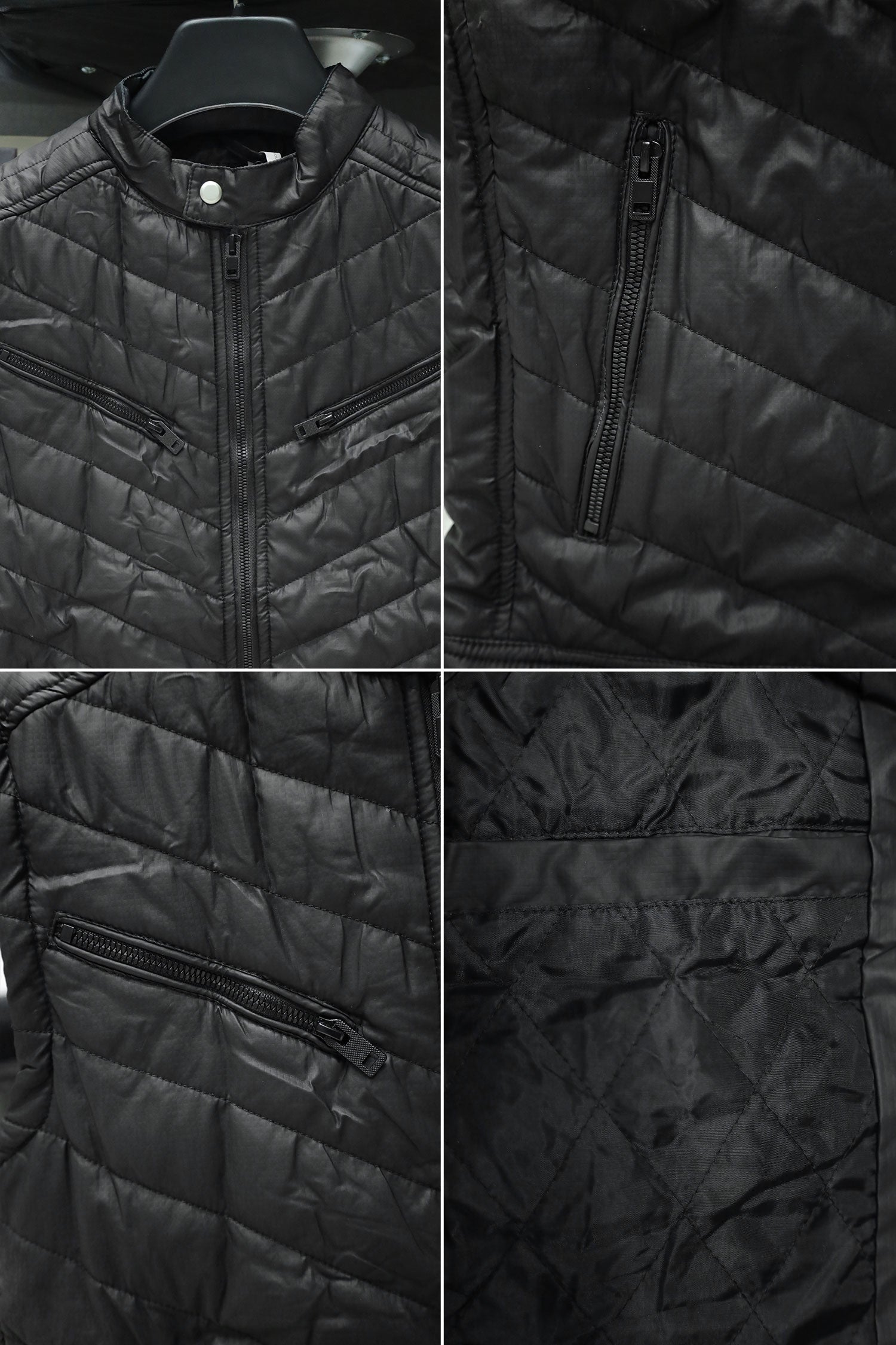 Winter Insulated PU Leather Imported Men's Gilet In Black